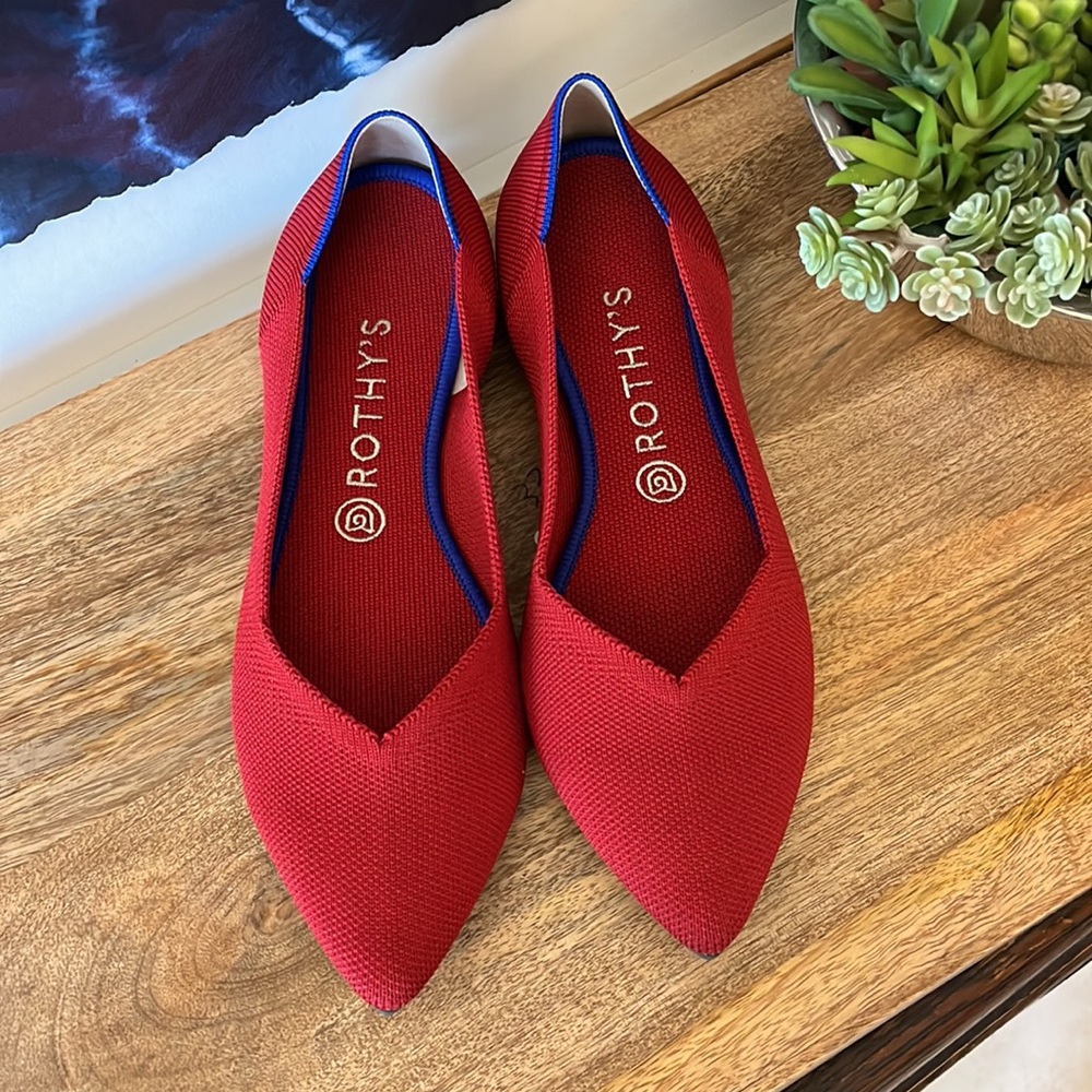 Rothy’s The Point Red Size 10